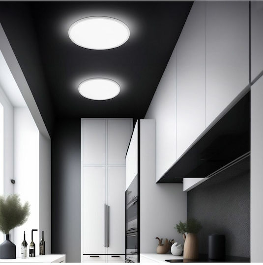TK Lighting Таванно осветление Баня Тюркоазен с Вграден LED