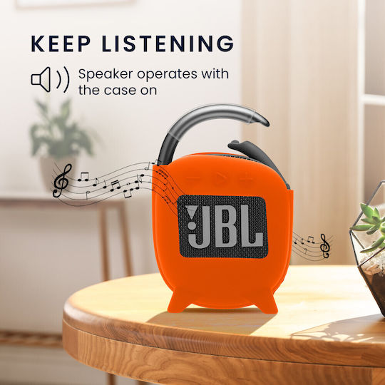 Kwmobile Case Jbl Clip 4 Orange Silicone Kwm0000181u003c