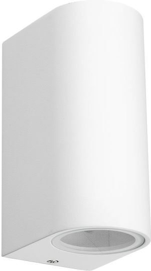 Braytron Стенен Външен Спот GU10 IP44 Двоен Лъч 15x6.8x9.2см