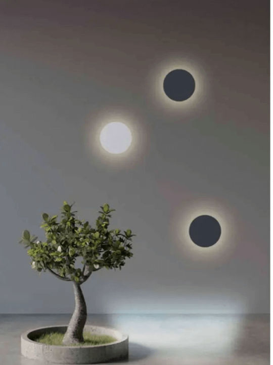 Zambelis Lights Επιτοίχια Εξωτερική Πλαφονιέρα LED IP65 8W με Θερμό Λευκό Φως