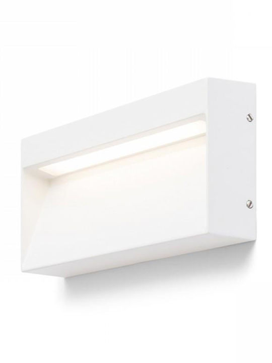 Rendl Light Studio Φωτιστικό Τοίχου Led AQILA RC H20 Φ9 Rendl Επιτοίχια Εξωτερική Πλαφονιέρα LED IP54 6W με Θερμό Λευκό Φως 20x3.4x9εκ.