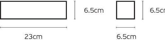 VK Lighting Стенно Външно Осветително Тяло LED IP54 с Топло бяло Светлина Двоен лъч 23x6.5x6.5εκ.