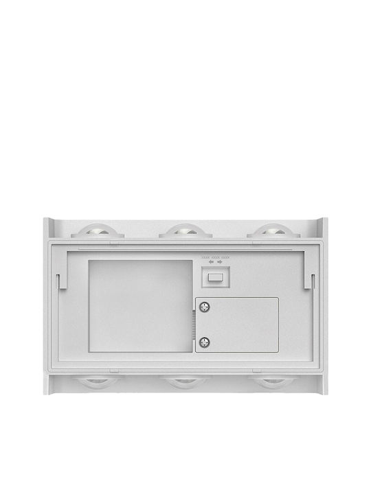 Braytron Επιτοίχιο Εξωτερικό Σποτ LED IP65 1W με Ρυθμιζόμενο Λευκό Φως 16x10x41εκ.