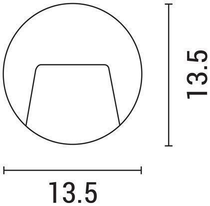 Eurolamp Επιτοίχια Εξωτερική Πλαφονιέρα LED IP65 3W με Φυσικό Λευκό Φως