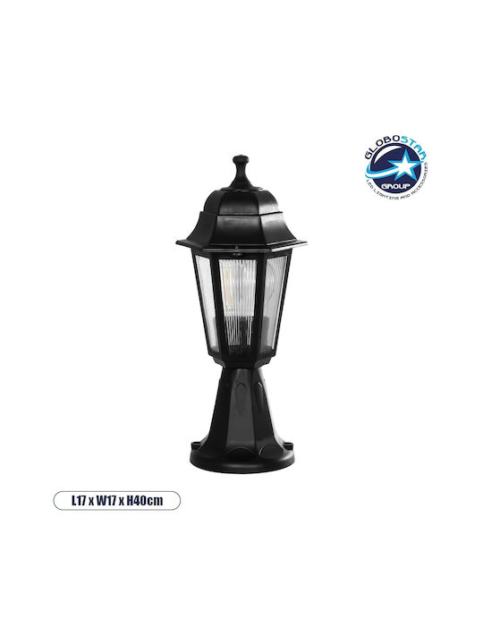 GloboStar Vitro Φωτιστικό Φαναράκι Εξωτερικού Χώρου IP44 για Ντουί E27 Μαύρο