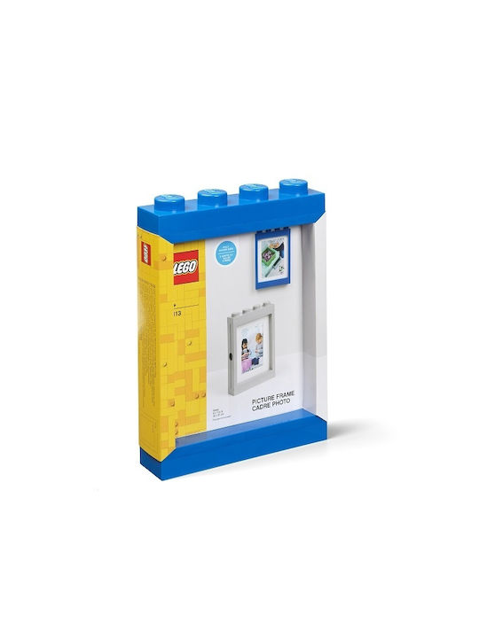 LEGO Kinder Fotorahmen Kunststoff Blau 10x15cm