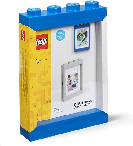 LEGO Kinder Fotorahmen Kunststoff Blau 10x15cm