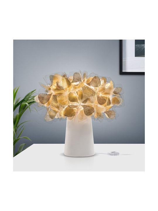 Slamp Clizia Mama Non Mama Decorative Lamp Flower with Socket for Bulb E14 Gold