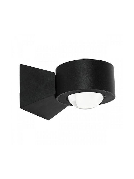 Spot Light Στρογγυλό Μεταλλικό Χωνευτό Σποτ με Ντουί GU10 Μαύρο 1τμχ