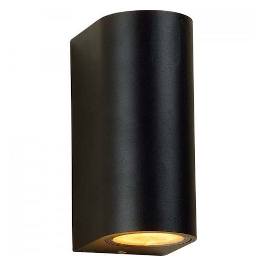 123led Santa Barbara Επιτοίχιο Εξωτερικό Σποτ GU10 IP44 Διπλής Δέσμης