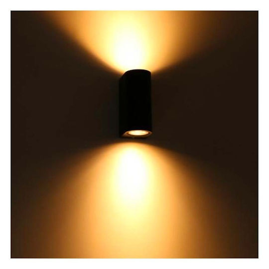 123led Santa Barbara Επιτοίχιο Εξωτερικό Σποτ GU10 IP44 Διπλής Δέσμης