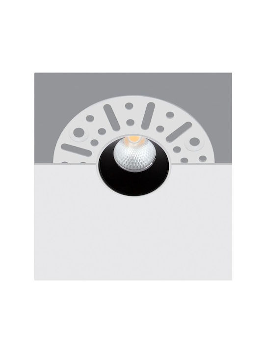 Gekas Einbau Spot mit integriertem LED und Warmweißes Licht Weiß 3x3cm. 1Stück
