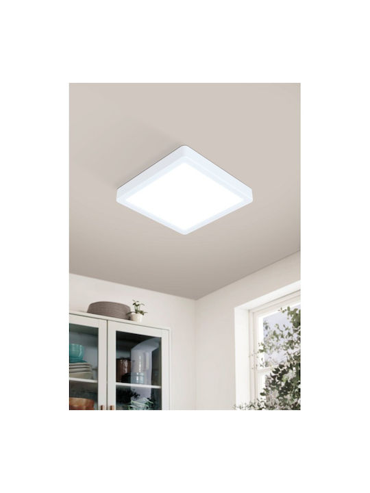 Eglo Fueva Outdoor Ceiling Flush Mount with Integrated LED in Black Color 900109