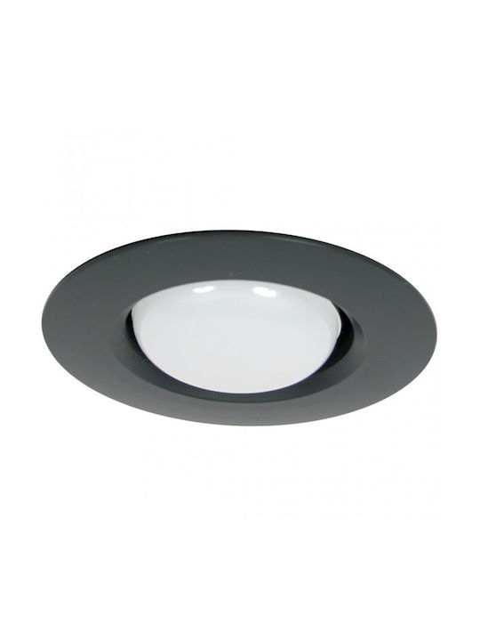 Gekas Spot Încorporat cu Soclu E14 Argintiu 9.5x9.5cm. 1buc