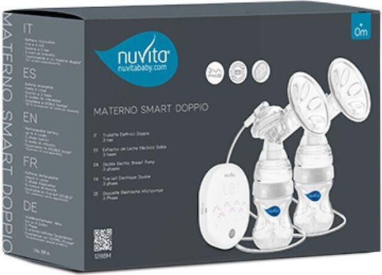 Nuvita Ηλεκτρικό Διπλό Θήλαστρο Μπαταρίας Λευκό 150ml