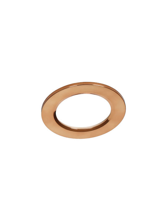 Aca Falko7r Rotund Plastic Cadru pentru Spoturi GU10 FALKO7R Cupru 8.7x8.7cm. 1buc