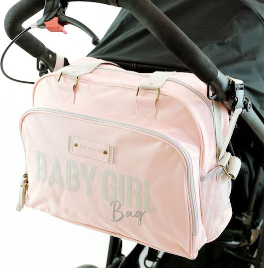 Baby on Board Shoulder/Hand Diaper Bag Pink 42x30x22cm.