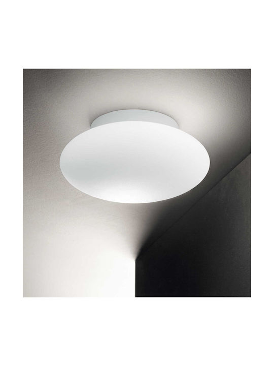 Ideal Lux Bubble Outdoor Ceiling Flush Mount E27 in White Color 135250