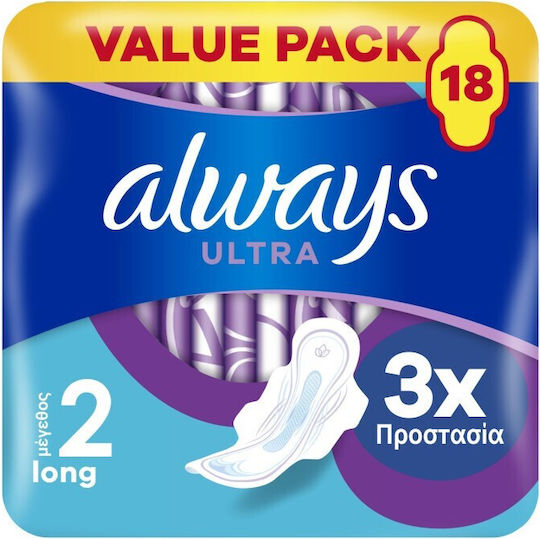 Always Ultra Σερβιέτες με Φτερά 18τμχ