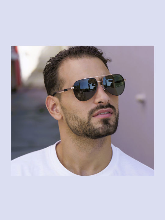 Ghetto Sunglasses Ροζ Χρυσά with Frame & Pink Lens Ghetto Sunglasses Ροζ Χρυσά with Frame & Pink Lens