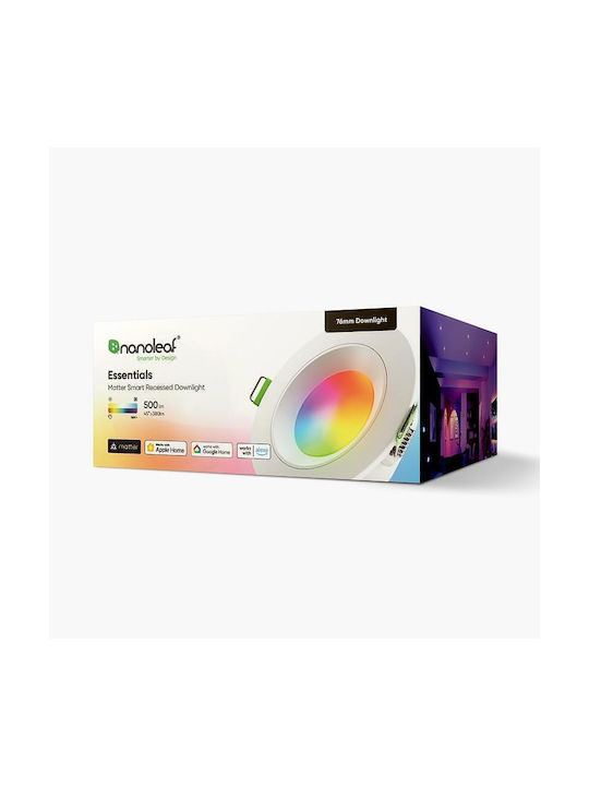 Nanoleaf Χωνευτό Σποτ με Ενσωματωμένο LED RGBW Λευκό 1τμχ
