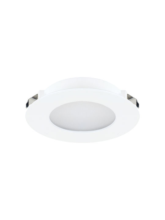 Struhm Kunststoff Einbau Spot mit integriertem LED und Natürliches Weißes Licht Weiß 1Stück