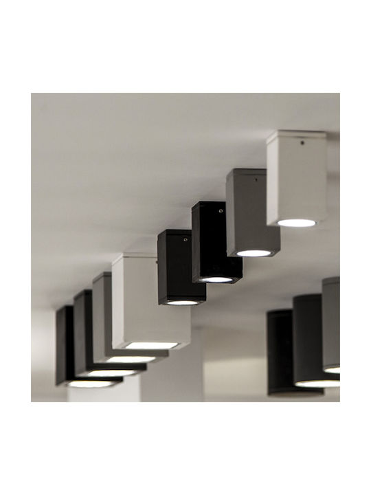 VK Lighting Σποτ Οροφής Εξωτερικού Χώρου E27 σε Γκρι Χρώμα 75169-214997