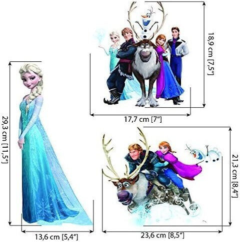 Frozen Elsa Anna & Olaf Wandsticker B07czkhvtv B07czkhvtv