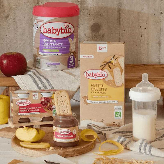 Babybio Пюре от плодове и зеленчуци с вкус Ябълка-Круша-Кокос 90гр за 6+ месеца