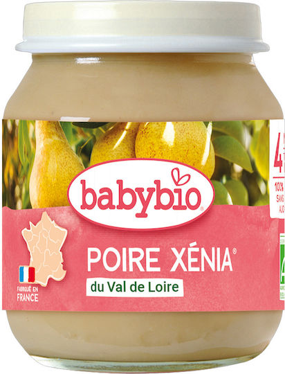 Babybio Fruit puree Pear with Flavor Pear 130gr for 4+ Months