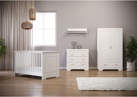 York Dulap cu Sertare pentru Bebeluși cu 3 Sertare Albă 94x50x90cm