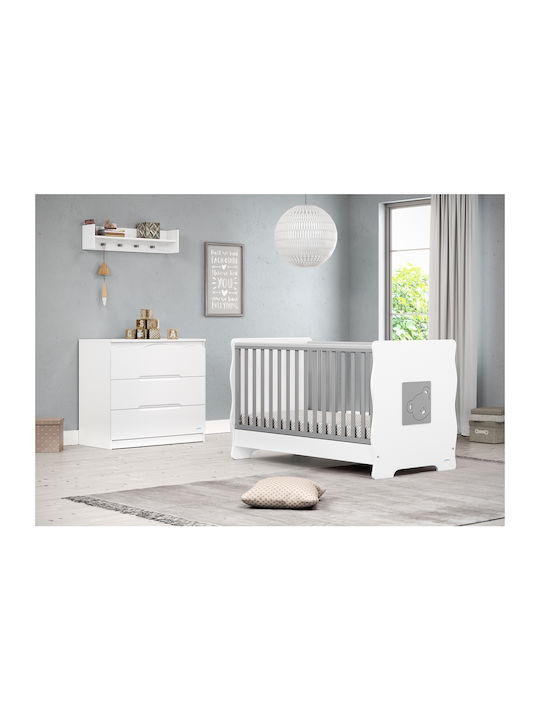 Winnie Baby Dresser with 3 Drawers White 94x51x88cm