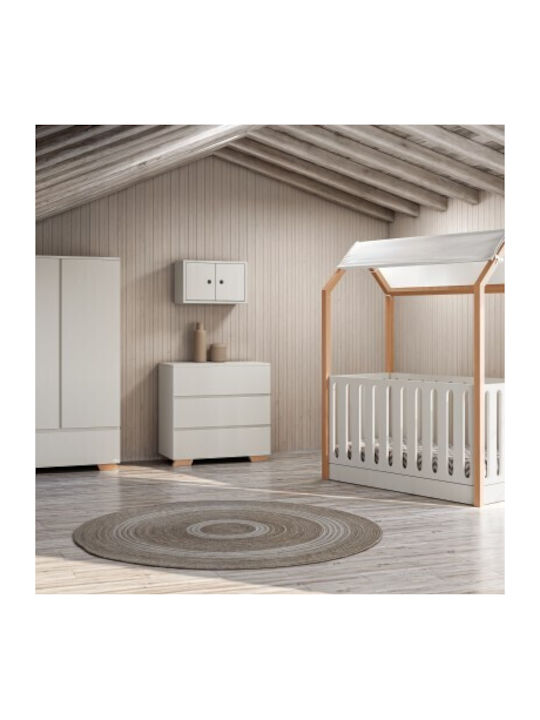 La Maison Baby Dresser with 3 Drawers Ecru 94x50x88cm