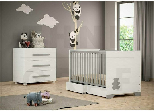 Casababy Πολυμορφική Κούνια Panda Λευκή