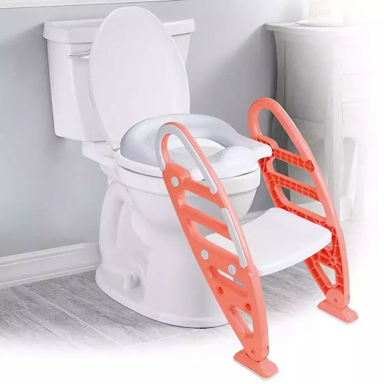 Dolu Toddler Toilet Seat with Footrest & Handles Gray