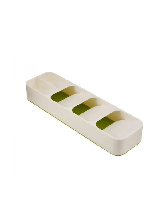 Tăvi Pentru Tacâmuri De Sertar Din Plastic 39.8x11.4x5.8cm Albă