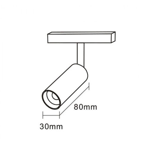 Interlight Commercial Linear LED Ceiling Light 6W Natural White