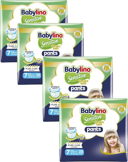 Babylino Diaper Pants Cotton Soft Pants Monthly Pack No. 7 for 15-25kg 112pcs