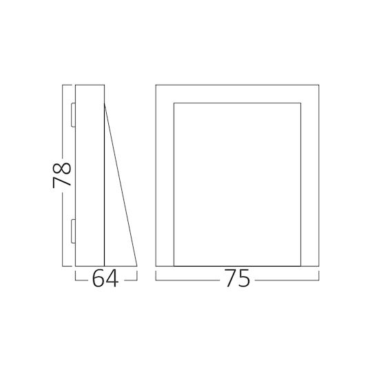 Braytron Επιτοίχιο Εξωτερικό Σποτ G9 IP54 10x10x10εκ.