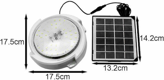 W7106-1 Wall Mounted Solar Light 20W Cold White with Remote Control 13cmx14.5cmcm