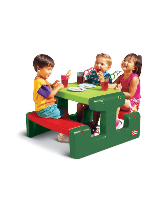 Kids Table Set with Green Chairs Little Tikes