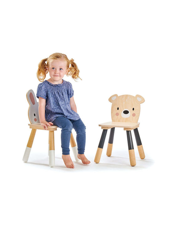 Forest Kinder Tischset mit Stühlen aus Holz Mehrfarbig Tender Leaf Toys