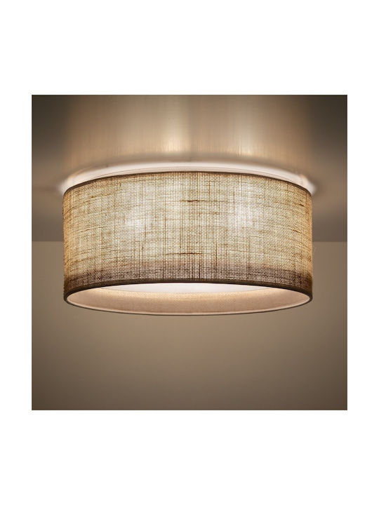 TK Lighting Deckenleuchte 45cm Weiß mit Fassung E27
