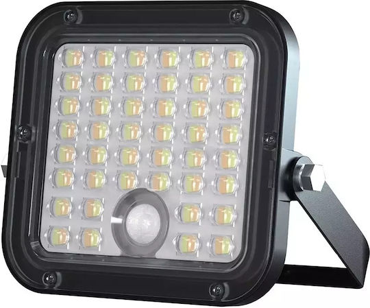 V-TAC Solar Light 10W 1500lm Natural White with Motion Sensor IP65 13.4cmx3.12cmx12.1cmcm