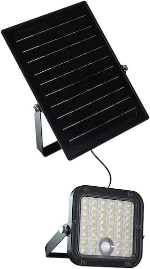 V-TAC Solar Light 10W 1500lm Natural White with Motion Sensor IP65 13.4cmx3.12cmx12.1cmcm