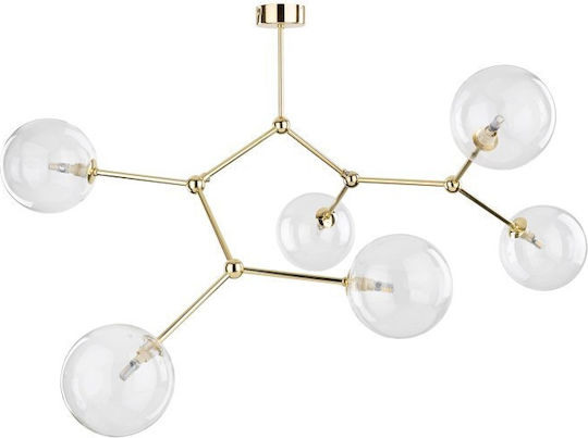TK Lighting Deckenleuchte 107cm Gelb mit Fassung G9