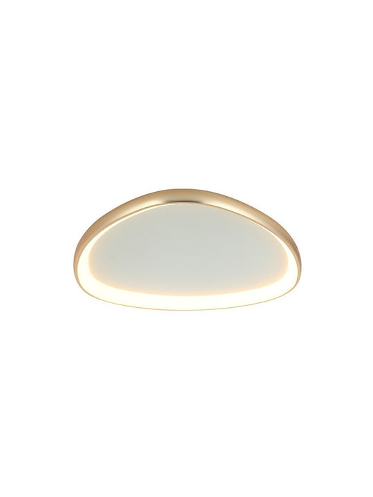 Zambelis Lights Πλαφονιέρα Οροφής 80εκ. Λευκή με Ενσωματωμένο LED