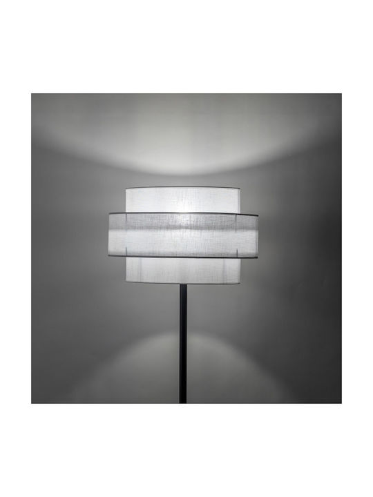 TK Lighting Calisto Φωτιστικό Δαπέδου Υ155xΜ50εκ. με Ντουί για Λαμπτήρα E27 Μαύρο