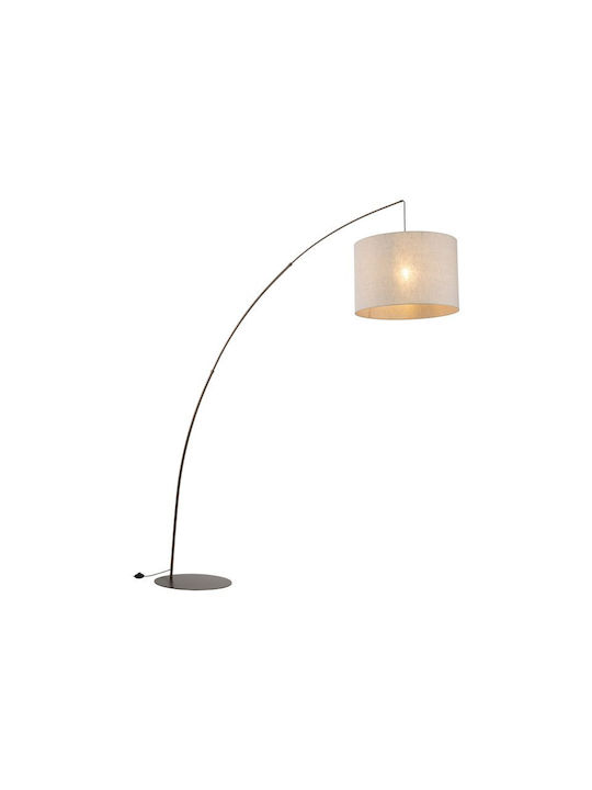 TK Lighting Moby Stehleuchte H245xB190cm. mit Fassung für Lampe E27 Gray