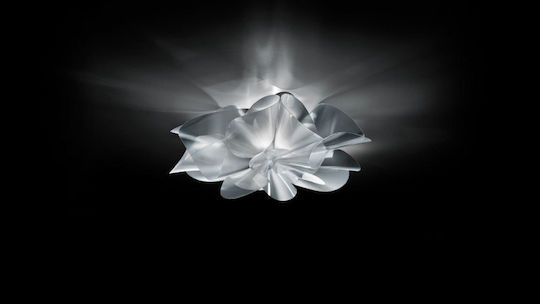 Slamp Etoile Prisma Deckenleuchte 73cm Silber mit Integrierter LED und Kristalle